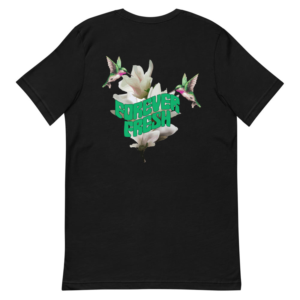 Forever Fresh "Hummingbird & Magnolia" tee Black