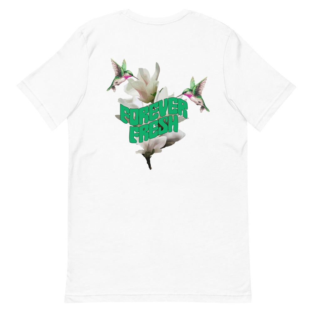 Forever Fresh "Hummingbird & Magnolia" tee white
