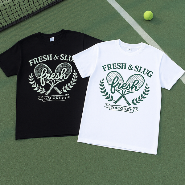 FRESH & SLUG “RACQUET” Tee